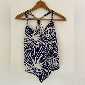 Mikoh Blue and White Tie-Dye one piece